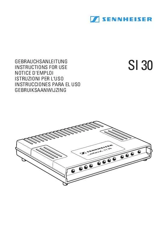 Mode d'emploi SENNHEISER SI 30