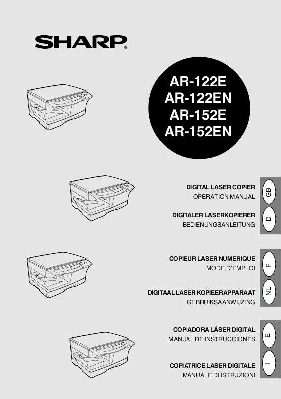 Mode d'emploi SHARP AR-122N