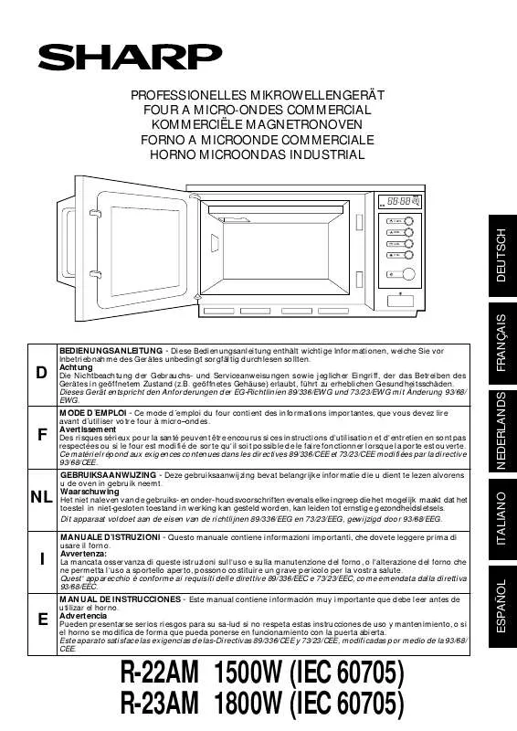 Mode d'emploi SHARP R-22AM/23AM