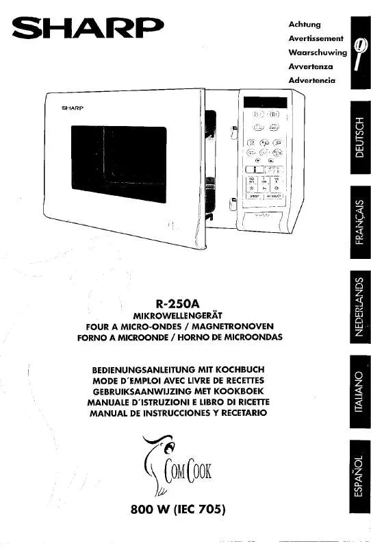 Mode d'emploi SHARP R-250A