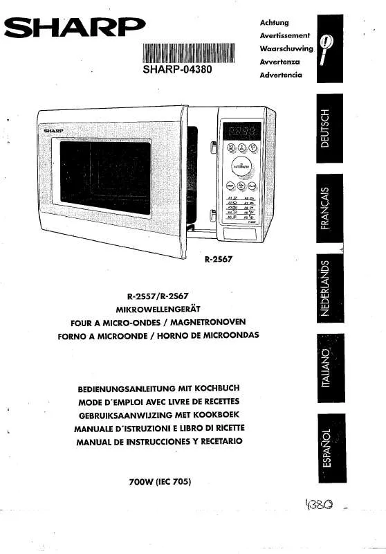 Mode d'emploi SHARP R-2S57/2S67