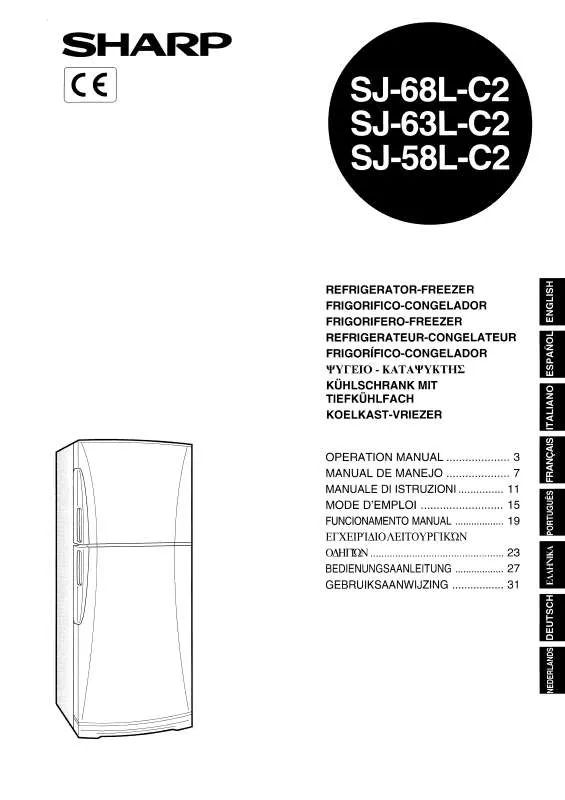 Mode d'emploi SHARP SJ-63L-C2