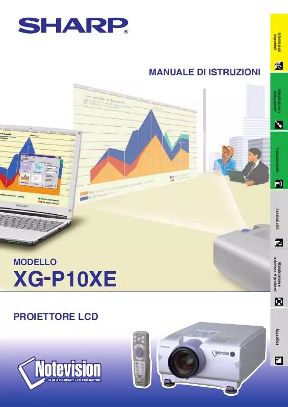 Mode d'emploi SHARP XG-P10XE