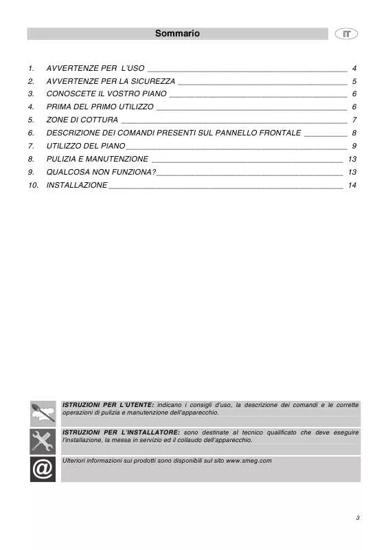 Mode d'emploi SMEG P662B-1