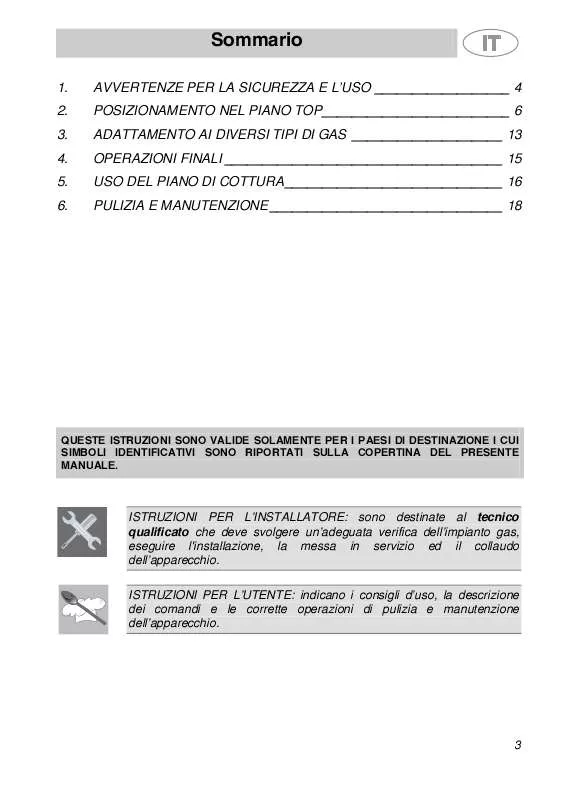 Mode d'emploi SMEG PGF95BE-2