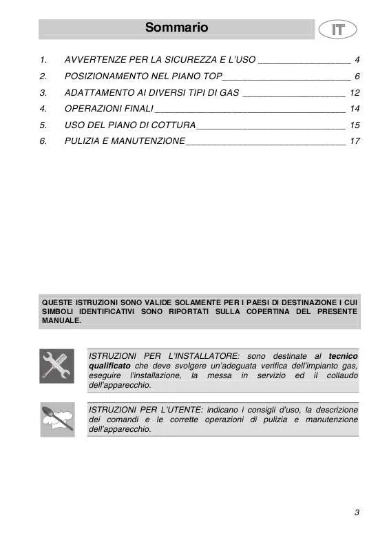 Mode d'emploi SMEG PGF95BE3