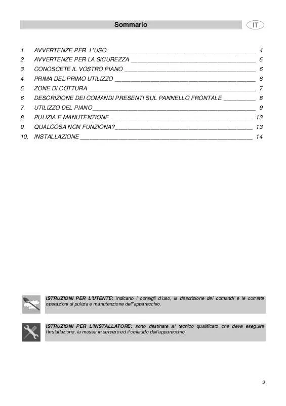 Mode d'emploi SMEG PI773