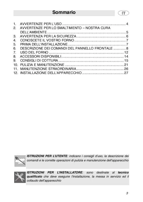 Mode d'emploi SMEG SC361MFN