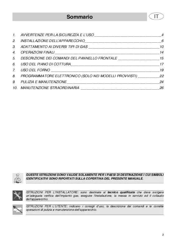 Mode d'emploi SMEG SP71VGL