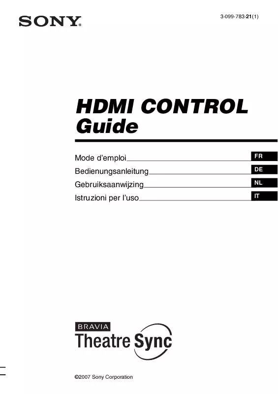 Mode d'emploi SONY BC-TR30