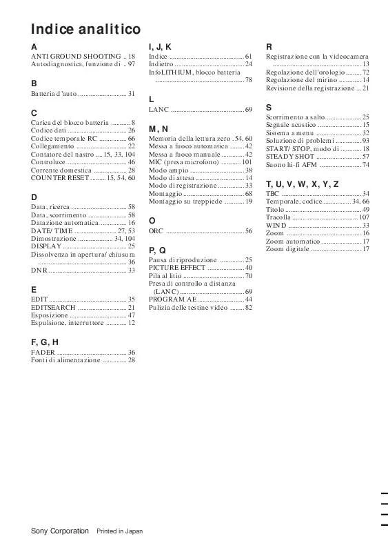 Mode d'emploi SONY CCD-TR820E