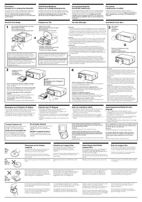 Mode d'emploi SONY CDX-805