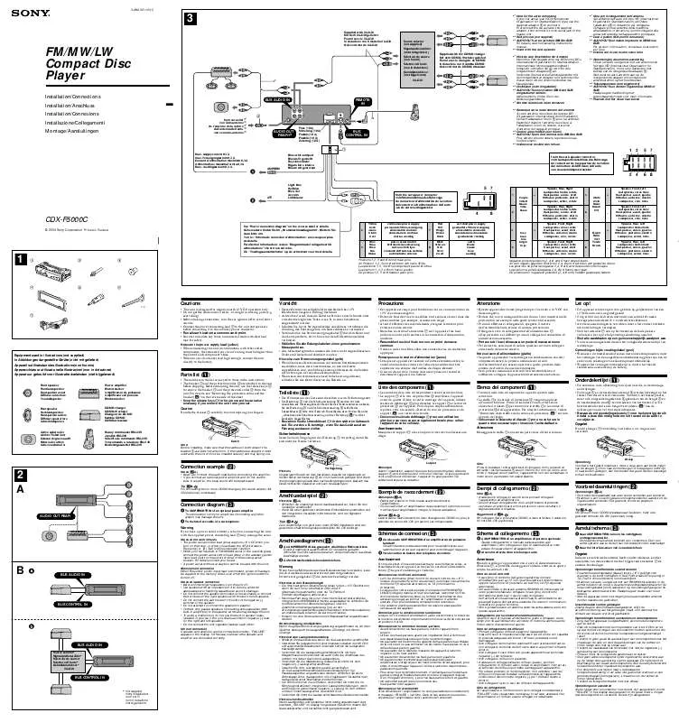 Mode d'emploi SONY CDX-F5000C