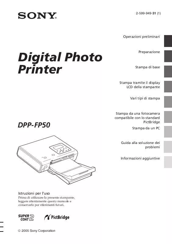 Mode d'emploi SONY DPP-FP50