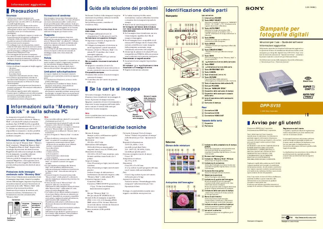 Mode d'emploi SONY DPP-SV55