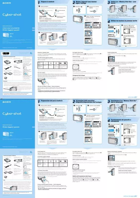 Mode d'emploi SONY CYBER-SHOT DSC-N1