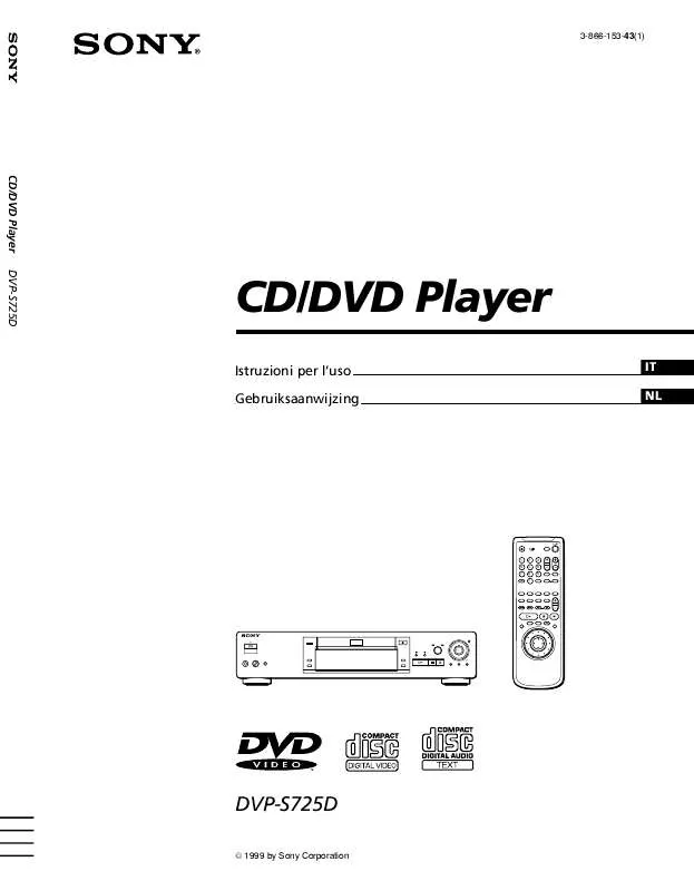 Mode d'emploi SONY DVP-S725D