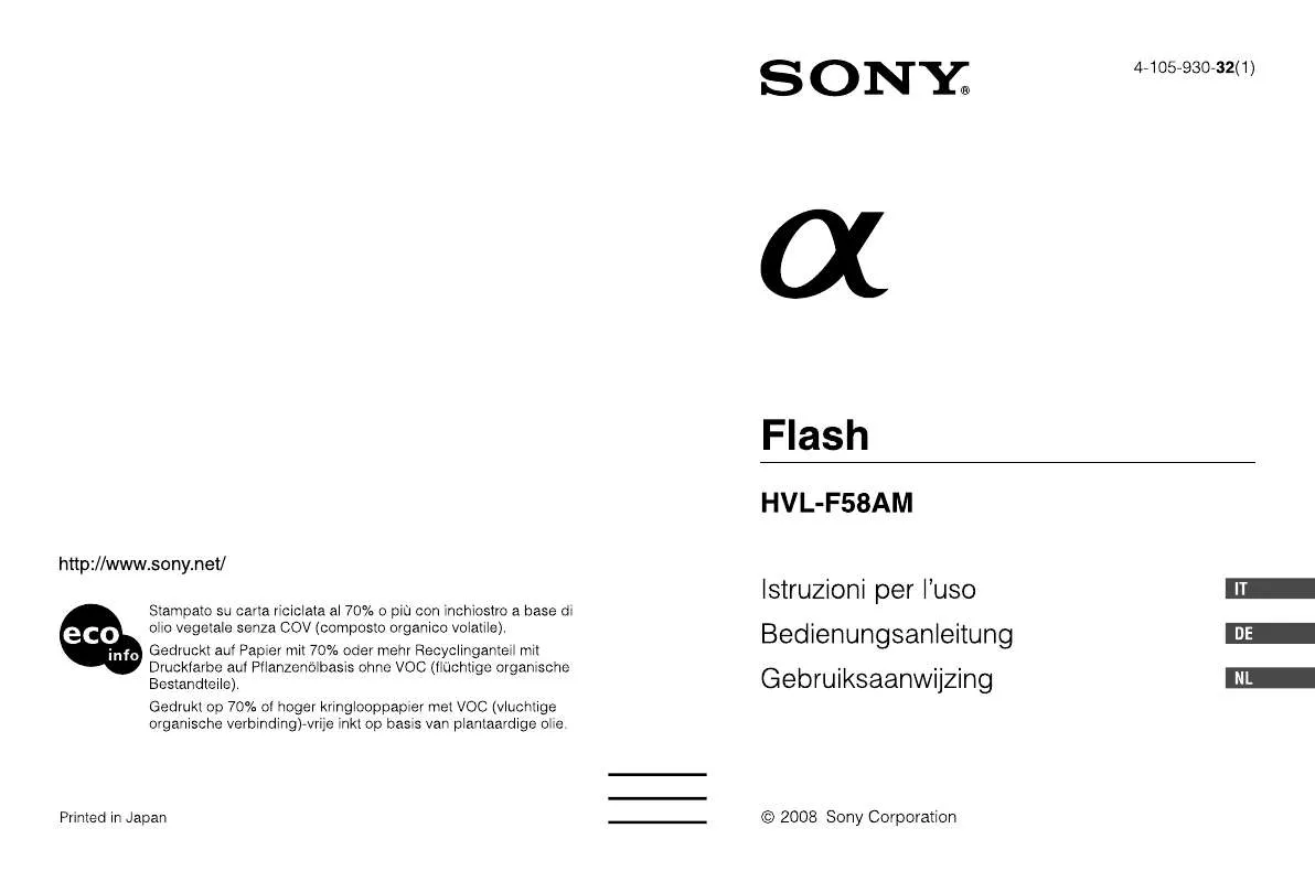 Mode d'emploi SONY HLV-F24AM