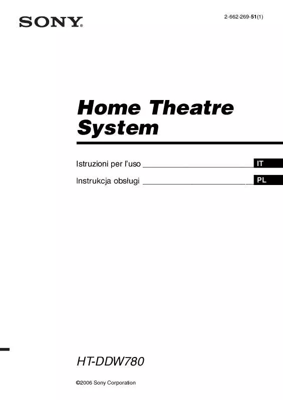 Mode d'emploi SONY HT-DDW780