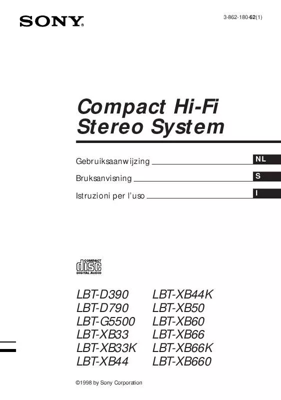 Mode d'emploi SONY LBT-D390