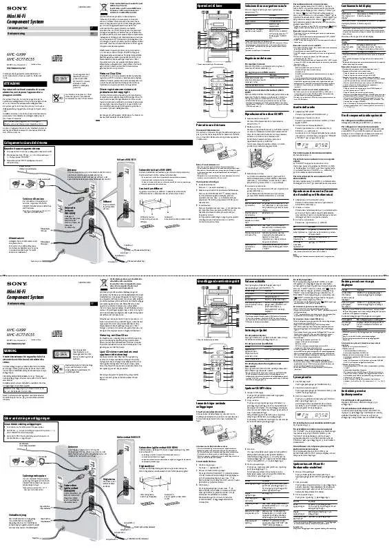 Mode d'emploi SONY MHC-EC55