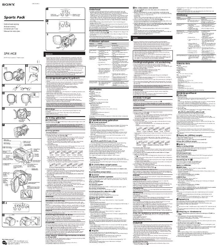 Mode d'emploi SONY SPK-HCB