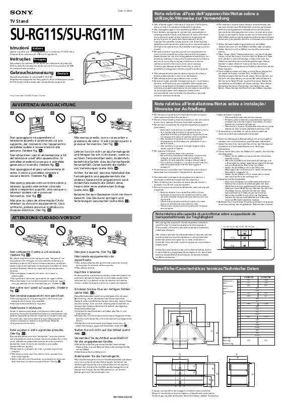 Mode d'emploi SONY SU-RG11M