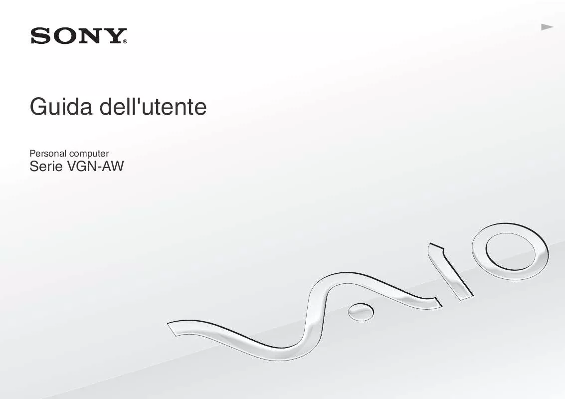 Mode d'emploi SONY VAIO VGN-AW31XY