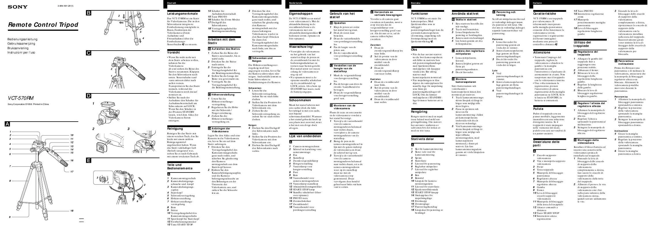 Mode d'emploi SONY VCT-570RM