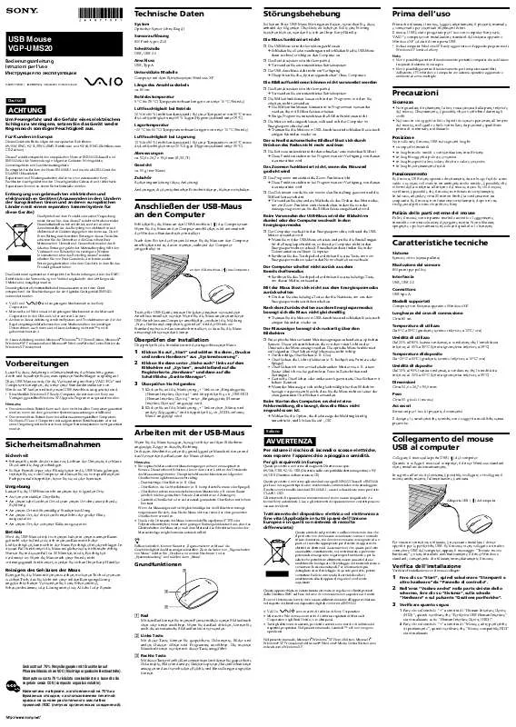 Mode d'emploi SONY VGP-UMS20-G