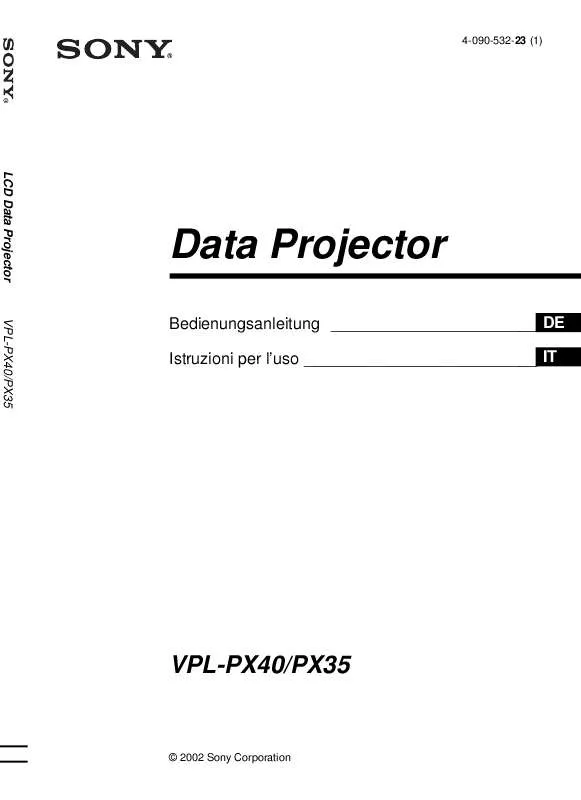 Mode d'emploi SONY VPL-PX35