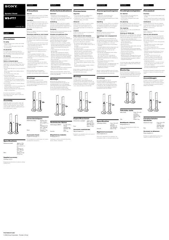 Mode d'emploi SONY WS-FT7