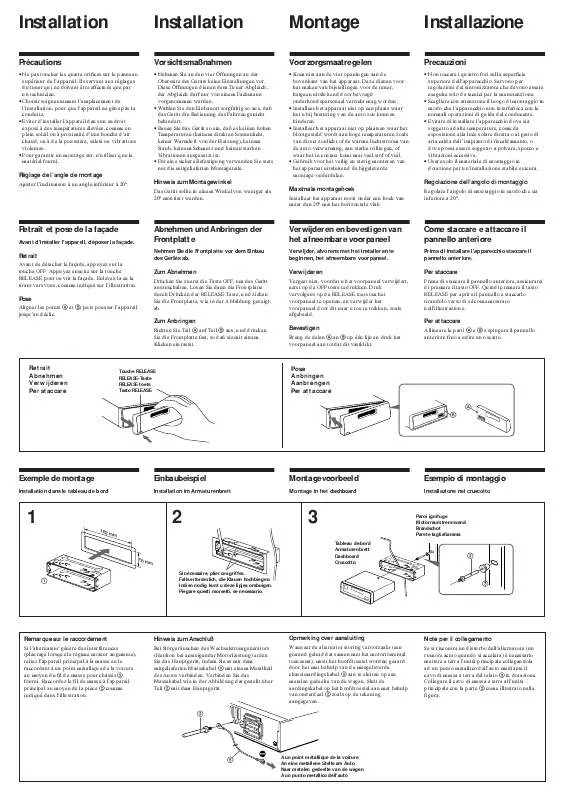 Mode d'emploi SONY XR-3740