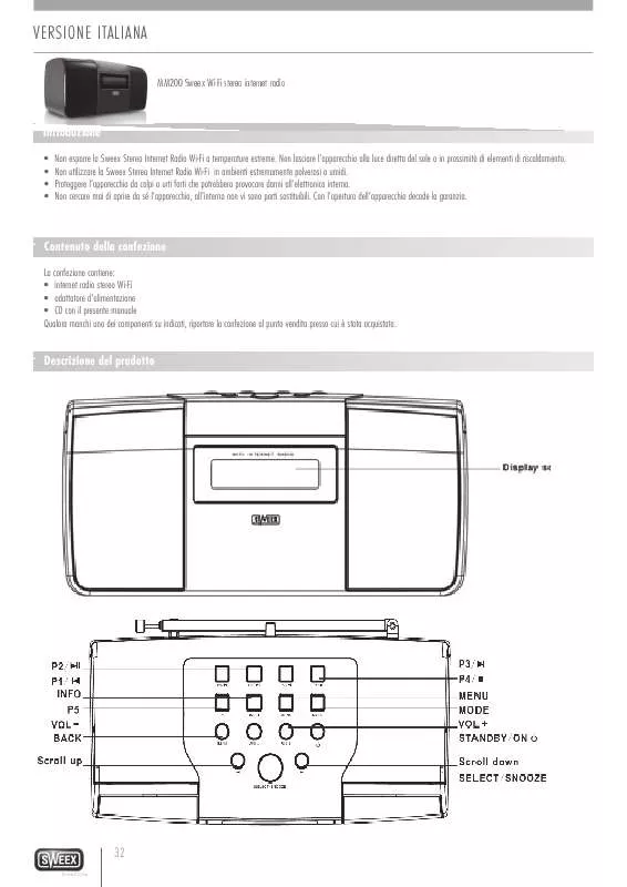 Mode d'emploi SWEEX MM200