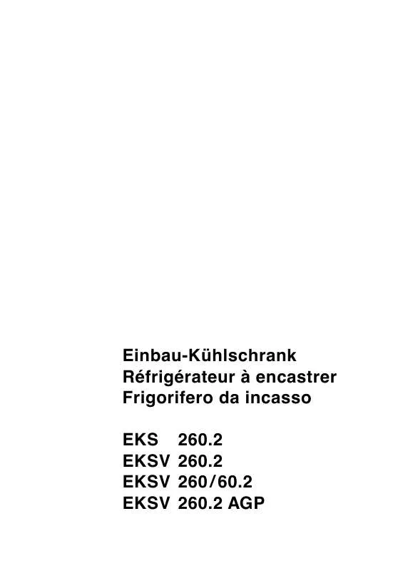 Mode d'emploi THERMA EKS262.2LSW