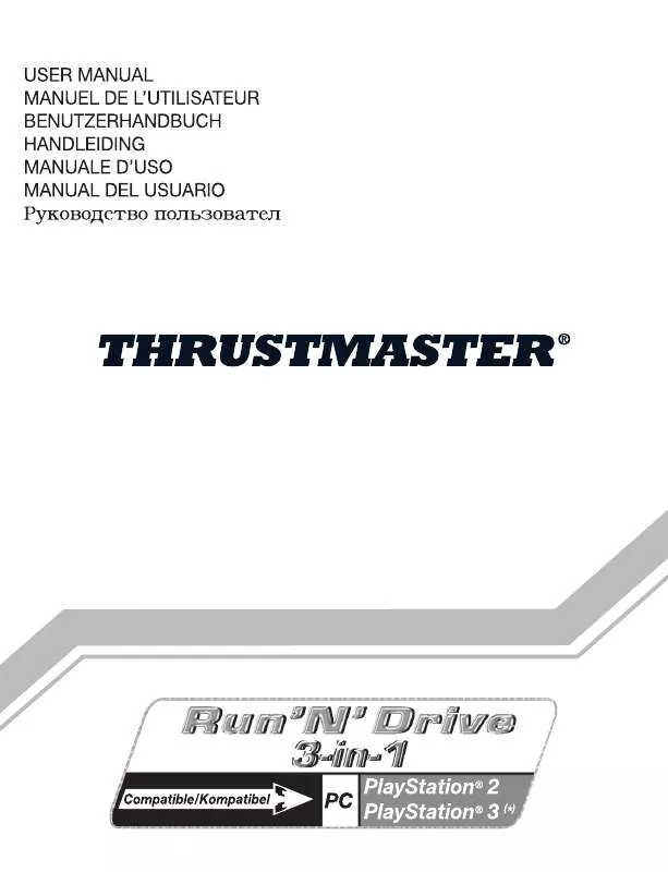 Mode d'emploi THRUSTMASTER RUN'N' DRIVE 3-IN-1