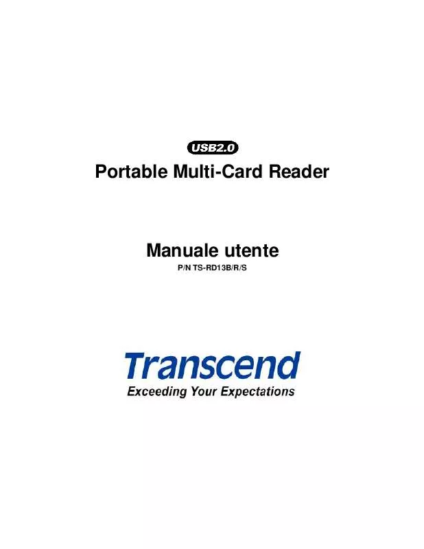 Mode d'emploi TRANSCEND TS-RD13R