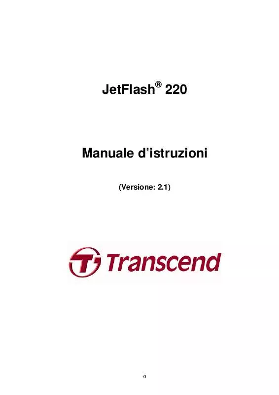 Mode d'emploi TRANSCEND TS16GJF220