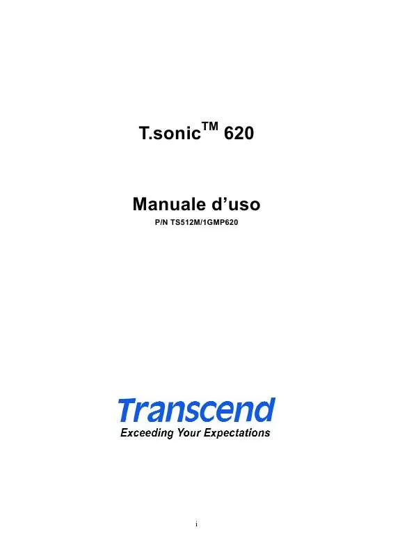 Mode d'emploi TRANSCEND TS1GMP620