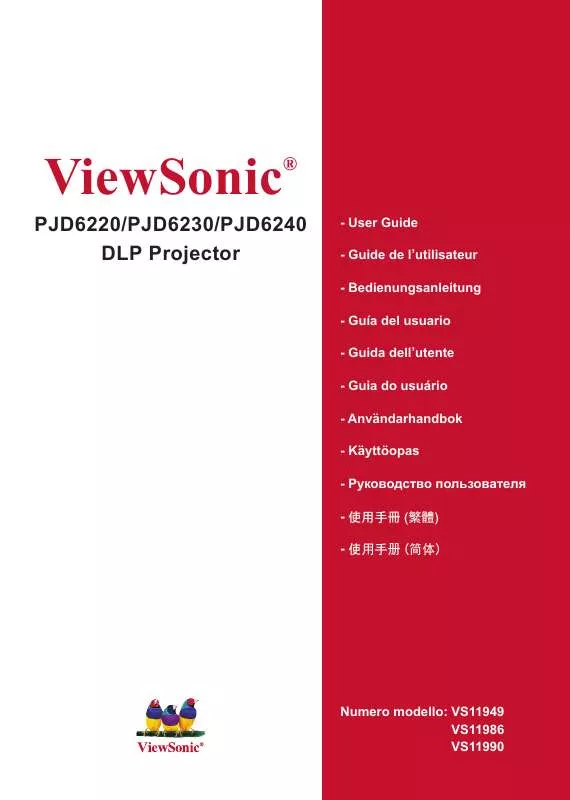 Mode d'emploi VIEWSONIC PJD6230