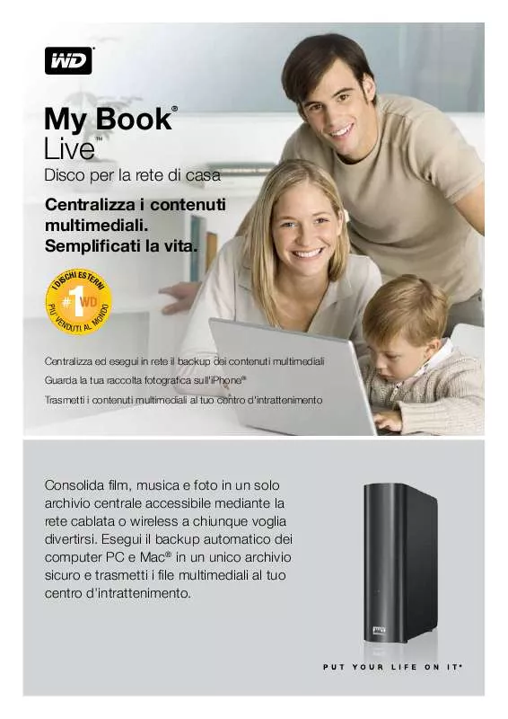 Mode d'emploi WESTERN DIGITAL MY BOOKE LIVE