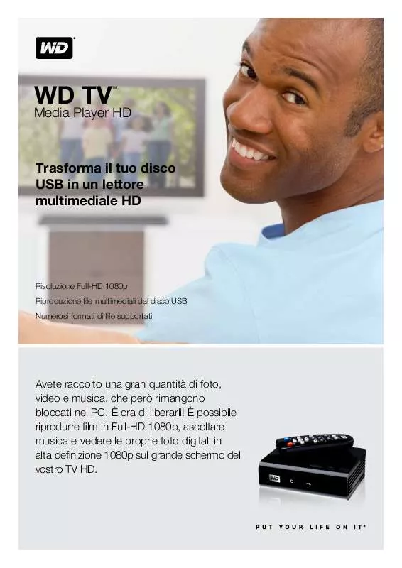 Mode d'emploi WESTERN DIGITAL TV