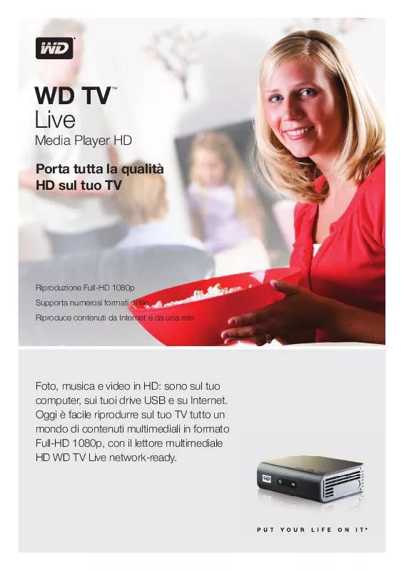 Mode d'emploi WESTERN DIGITAL WD TV LIVE