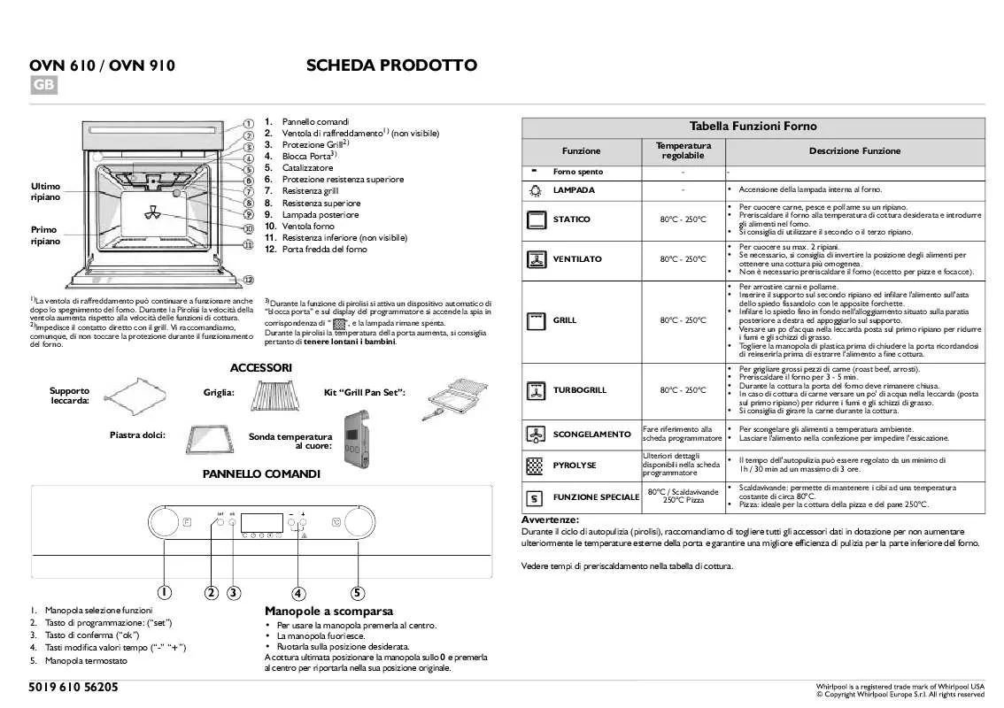 Mode d'emploi WHIRLPOOL 501 237 44