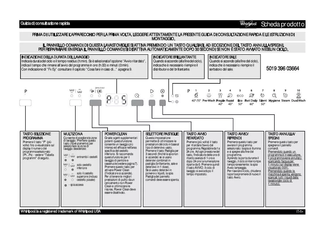 Mode d'emploi WHIRLPOOL ADP 8693 A PC TR6SIX