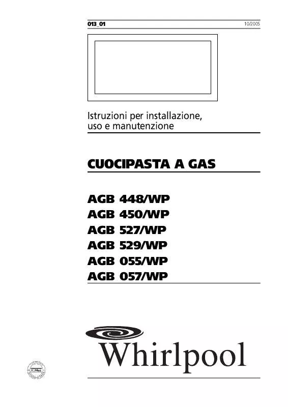 Mode d'emploi WHIRLPOOL AGB 527/WP