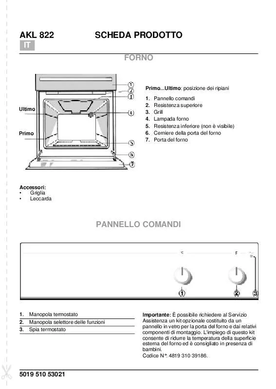 Mode d'emploi WHIRLPOOL AKL 822 NB