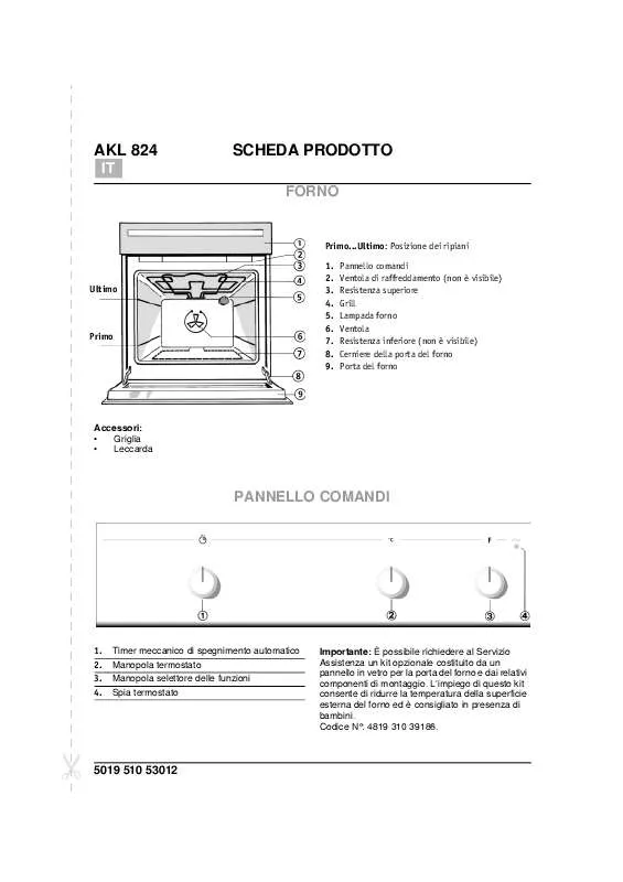 Mode d'emploi WHIRLPOOL AKL 824 WH