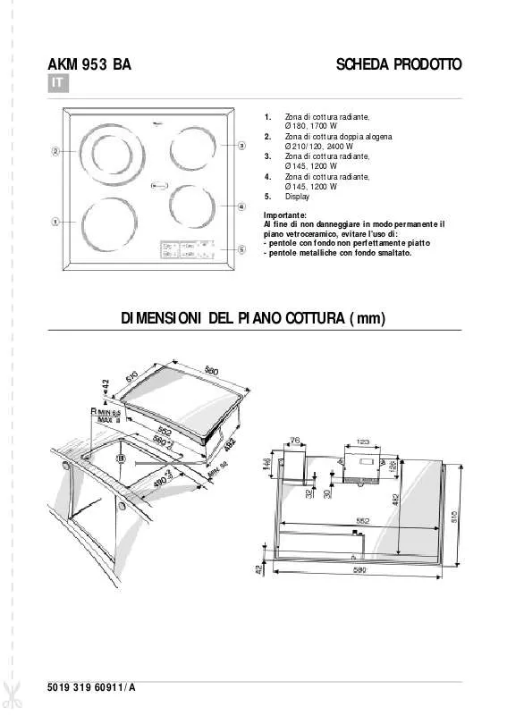 Mode d'emploi WHIRLPOOL AKM 953/IX