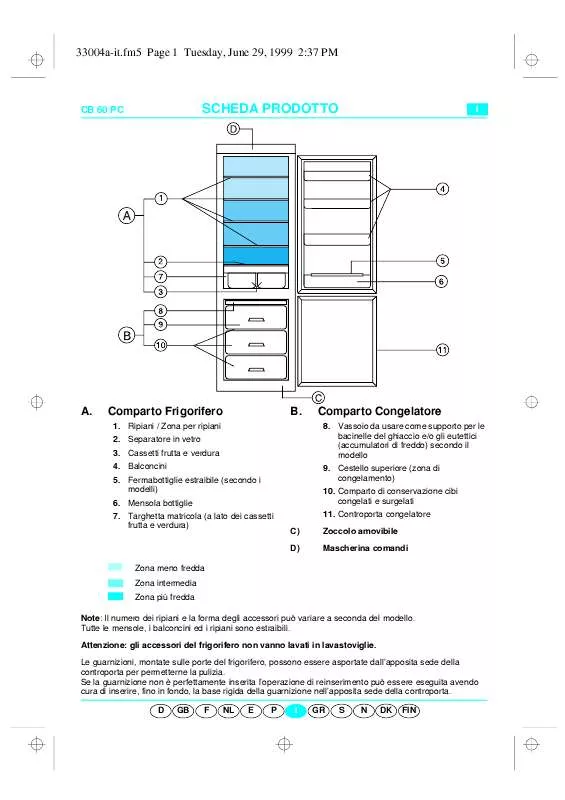 Mode d'emploi WHIRLPOOL ART 181/G